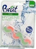 . WC tisztító blokk, 2 fázisú, 45 g, Brait Hygiene and fresh, fenyő (KHT922)