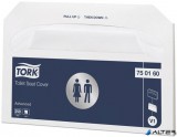 WC ülőke-takaró, V1 rendszer, 1 rétegű, TORK, fehér