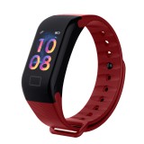 WearFit F1 Plus pulzus-, vérnyomás- és véroxigénmérő okoskarkötő, Bordó
