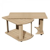 WEBBA Dohányzóasztal, kinyitható 95x50x50cm, Mars 1C