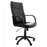 WEBBA Meriva forgószék, bőr utánzat, fekete