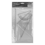 WEBER S Vonalzókészlet WEBER`S 4 darabos