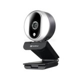 Webkamera - Streamer USB Webcam Pro (1920x1080 képpont, 2 Megapixel, 1080p/30 FPS; USB 2.0, mikrofon) (SANDBERG_134-12)