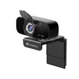 Webkamera - USB Chat Webcam 1080P HD (1920x1080, 30 FPS, USB 2.0, univerzális csipesz, mikrofon, 1,5m kábel) (SANDBERG_134-15)