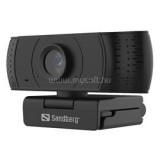 Webkamera - USB Office Webcam 1080P HD (1920x1080, 30 FPS, USB 2.0, univerzális csipesz, mikrofon, 1,2m kábel) (SANDBERG_134-16)
