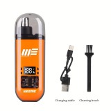 WEEME férfi USB-ről működő fül- és orrszőrnyíró LCD kijelzővel, újratölthető akkumulátorral Narancs