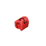 Weidmüller 0252111509 Kábelkódoló rendszer, piros, Vezeték külső átm.:1.3 - 3 mm, Számok, PVC, puha, kadmium nélkül, -30...80 °C