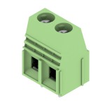 Weidmüller 1010950000 NYÁK-kapocs, 690 V, 76 A, Osztás mm: 10.16, 16 mm², Pólusszám: 2, Csavaros csatlakozás, THT-forrasztott csatlakozás, 90°, Doboz