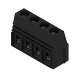 Weidmüller 1052310000 NYÁK-kapocs, 690 V, 76 A, Osztás mm: 10.16, 16 mm², Pólusszám: 4, Csavaros csatlakozás, THT-forrasztott csatlakozás, 90°, Doboz
