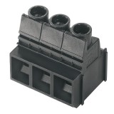 Weidmüller 1192990000 NYÁK-kapocs, 1000 V, 76 A, Osztás mm: 10.16, 16 mm², Pólusszám: 3, Csavaros csatlakozás, THT-forrasztott csatlakozás, 90°, Doboz
