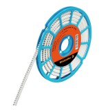 Weidmüller 1568250003 Kábelkódoló rendszer, fehér, Vezeték külső átm.:2.5 - 5 mm, Számok, PVC, puha, kadmium nélkül, -30...80 °C