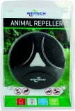 Weitech Ultrahangos kisállatriasztó, cseppálló, falra is szerelhető, USB-ről tölthető, 1 töltés- 30 napos működés, 40 m2/egér, patkány, kutya, macska, nyest, róka