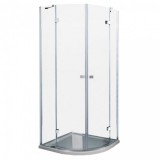 Wellis Arno íves zuhanykabin zuhanytálca nélkül Easy clean bevonattal 90x90x200 cm