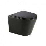 Wellis Clement Black fali Rimless WC, matt fekete
