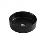 Wellis Rose Black matt fekete pultra építhető mosdó