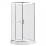 Wellis Vivara kabin fehér üveg hátfallal, zuhanytálcával Easy clean bevonattal 90x90x210 cm