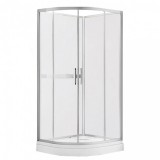 Wellis Vivara kabin fehér üveg hátfallal, zuhanytálcával Easy clean bevonattal 90x90x210 cm