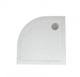 Wellis Zuhanytálca íves, lapos - 90x90x4 cm, lefolyóval