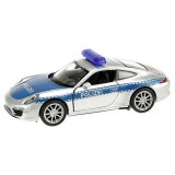 Welly: Porsche 911 rendőrségi fém kisautó modell 11cm