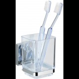 WENKO VacuumLoc QUADRO Fogkefetartó pohár, átlátszó, fúrás nélkül (z22680100)
