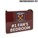 West Ham United tábla “elsőszámú szurkoló” - “Hammers szurkoló szobája” tábla