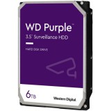 Western digital 3.5" hdd sata-iii 6tb 5400rpm 256mb cache, caviar purple wd64purz