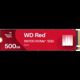 Western Digital NAS Red SN700 SSD - 500 GB, M.2, 2280-S3-M, PCIe Gen3 x4, NVMe (WDS500G1R0C)