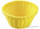 Westmark kerek fonott kosár, citromsárga, 18×10cm