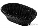 Westmark ovális fonott kosár, fekete, 23,5×16×6,5cm