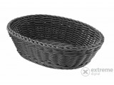 Westmark ovális fonott kosár, szürke, 25×19×6,5cm