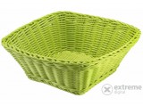 Westmark szögletes fonott kosár, neonzöld, 23×23×9cm