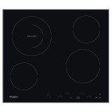 Whirlpool AKT 8601 IX fekete, beépíthető, elektromos üvegkerámia, főzőzóna: 4, beépíthető méret: 56cm, főzőlap