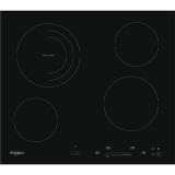 Whirlpool AKT 8900 BA fekete, beépíthető, elektromos üvegkerámia, főzőzóna: 4, beépíthető méret: 56cm, főzőlap
