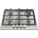 Whirlpool TKRL 661 IX EU Rozsdamentes acél Beépített 58 cm Gáz 4 zóna