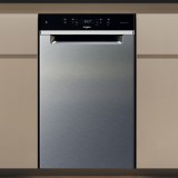 Whirlpool WH3UC10BS7A0X Szabadonálló mosogatógép 45cm 10 teríték - Inox (WH3UC10BS7A0X)