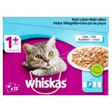 Whiskas alutasak Multipack halas válogatás aszpikban 12x85g