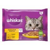 Whiskas alutasakos macskaeledel válogatás aszpikban - csirke, pulyka 4 x 85 g