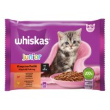 Whiskas Junior alutasakos macskaeledel válogatás - csirke, marha 4 x 85 g