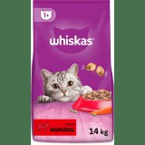 Whiskas marhahúsos és májas száraztáp 14kg