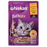 Whiskas Tasty Mix alutasakos macskaeledel - bárány, pulyka 85 g