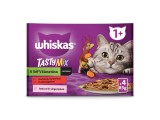 Whiskas tasty mix marha-baromfizöldség alutasakos macskaeledel 4x85g