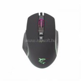 WHITE SHARK GARETH gamer egér, fekete (GM-5009B)