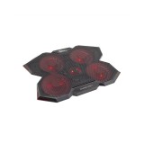 White Shark GCP-29 Ice Wizard 4 ventilátoros fekete gamer notebook hűtő