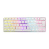 White Shark GK-2022W Shinobi Brown Switches Mechanical 60% Gaming Keyboard White US WS GK-2022W/BR-US