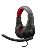 WHITE SHARK HDS GH-2040 SERVAL gamer headset mikrofonnal - Fekete/Piros (GH-2040)
