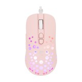 White Shark TRISTAN-2 vezetékes RGB gamer egér, rózsaszín - GM-9004P