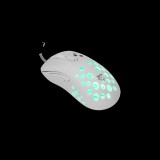 Whiteshark White Shark AZRAEL-W vezetékes gamer egér (optikai, 7200 DPI, 6 gomb, RGB, USB, 1,5 m, fehér)