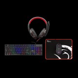 Whiteshark White Shark COMANCHE-3 gamer combo billetyűzet (magyar) + egér + fejhallgató + egérpad (GC-4104HU)