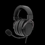 Whiteshark White Shark Gorilla GH-2341 gamer fejhallgató (3,5 mm jack, levehető mikrofon, 53 mm driver, vezetékes, fekete-ezüst)