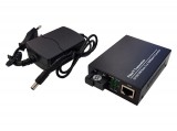 WI-TEK Médiakonverter készlet, gigabites Ethernet jelek átalakítása optikai jelekké